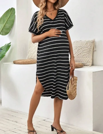 Rochie medie SHEIN Maternity, negru