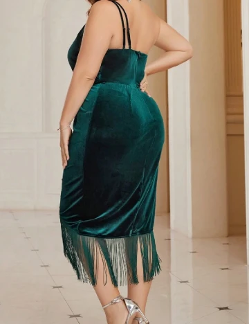 Rochie scurta SHEIN CURVE, verde