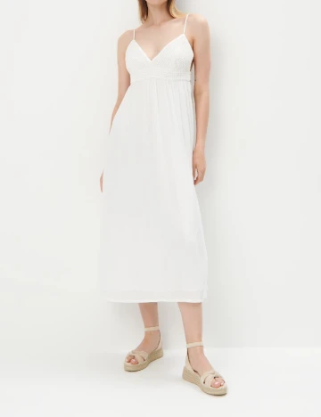 Rochie medie Mohito, alb