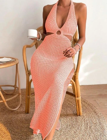 Rochie de plaja SHEIN, roz