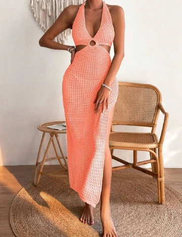 Rochie de plaja SHEIN, roz