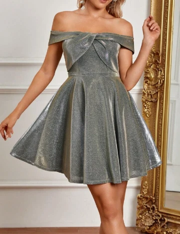 Rochie scurta SHEIN, gri