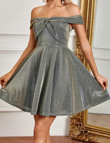 Rochie scurta SHEIN, gri