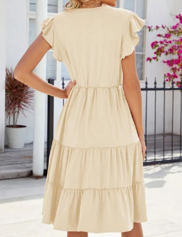 Rochie medie SHEIN, crem