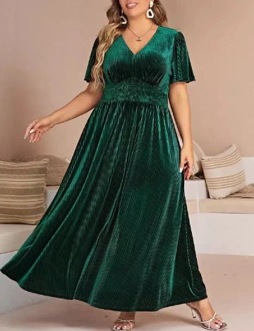 Rochie lunga SHEIN CURVE, verde