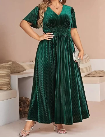 Rochie lunga SHEIN CURVE, verde