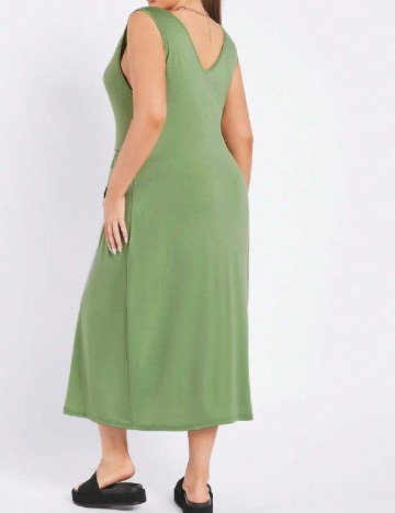 Rochie medie SHEIN CURVE, verde