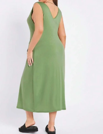 Rochie medie SHEIN CURVE, verde