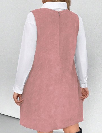 Rochie scurta SHEIN CURVE, roz