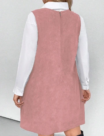 Rochie scurta SHEIN CURVE, roz Roz