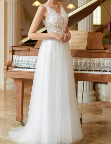 Rochie lunga SHEIN, alb Alb