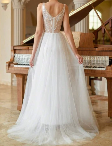 Rochie lunga SHEIN, alb Alb