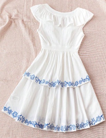 Rochie scurta SHEIN, alb