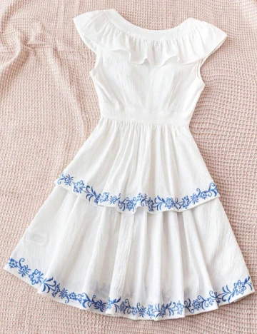 Rochie scurta SHEIN, alb