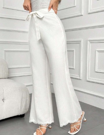 Pantaloni SHEIN, alb