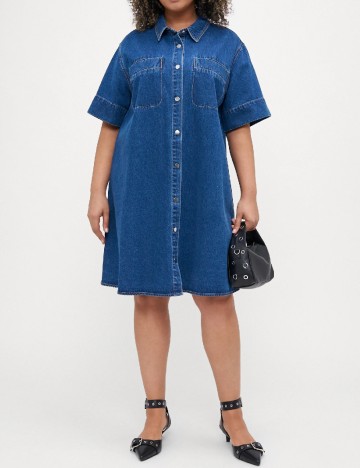 
						Rochie scurta Vero Moda Curve, albastru