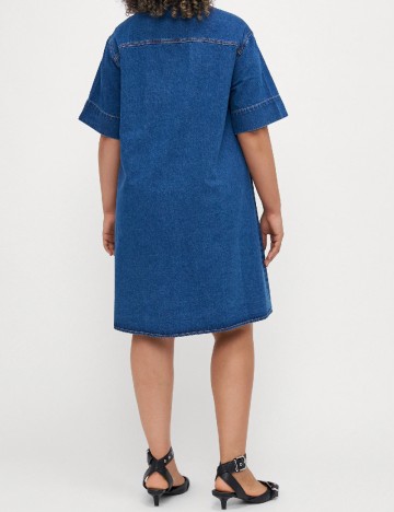 Rochie scurta Vero Moda Curve, albastru
