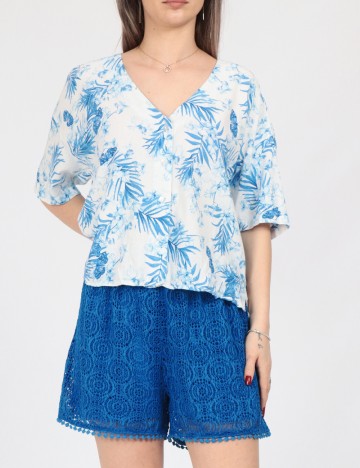 Pantaloni scurti Vero Moda, albastru