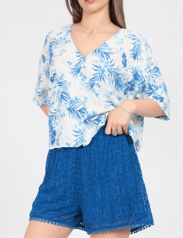 Pantaloni scurti Vero Moda, albastru