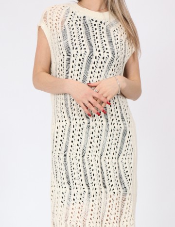 Rochie lunga Vero Moda, crem