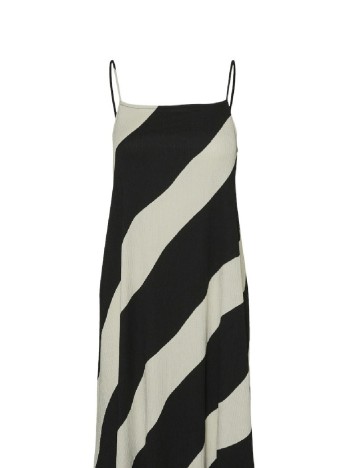 Rochie lunga Vero Moda, alb/negru