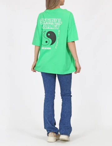 Tricou Oversize Noisy May, verde