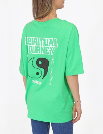 Tricou Oversize Noisy May, verde