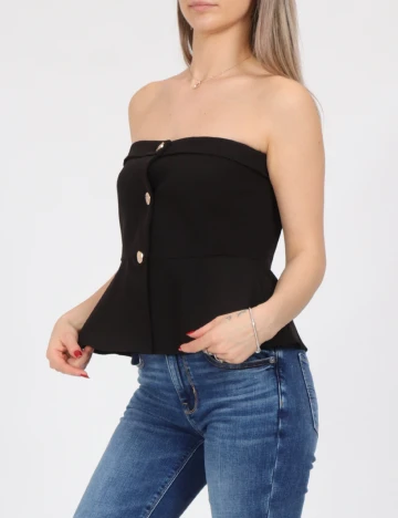Top Vero Moda, negru Negru