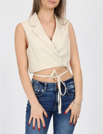 Vesta Vero Moda, crem Crem