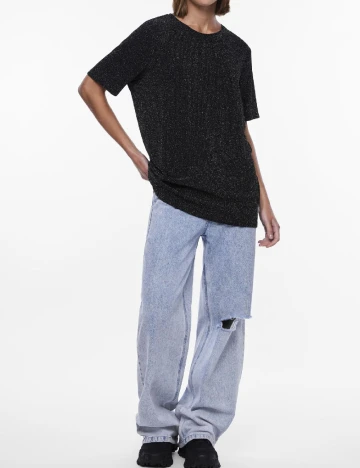 Bluza Pieces, negru