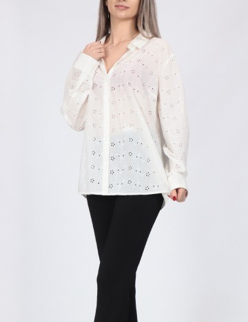 
						Camasa Pieces, alb