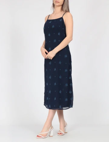 Rochie medie Vero Moda, bleumarin