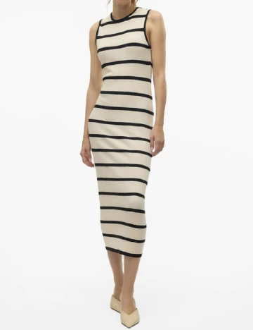 Rochie lunga Vero Moda, crem