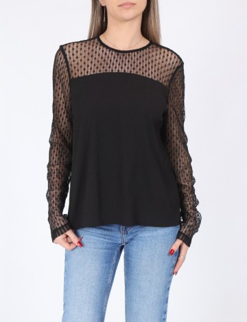 Bluza Pieces, negru