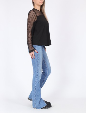Bluza Pieces, negru