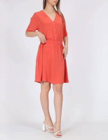 Rochie scurta Vero Moda, portocaliu