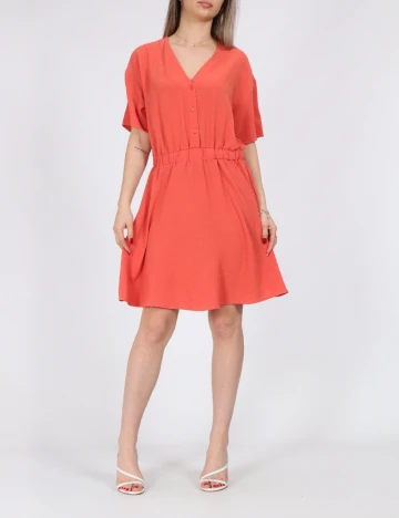 Rochie scurta Vero Moda, portocaliu