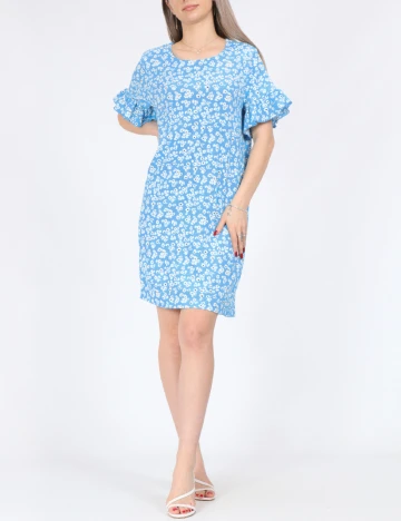 Rochie scurta Vero Moda, albastru Albastru