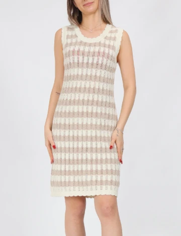 Rochie scurta Noisy May, crem Crem