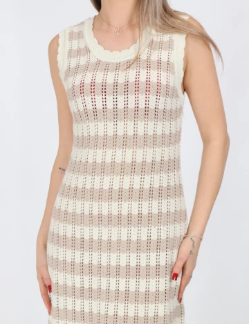 Rochie scurta Noisy May, crem Crem
