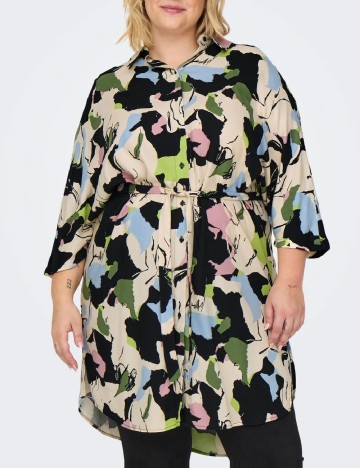 Rochie scurta Only Carmakoma, mix culori