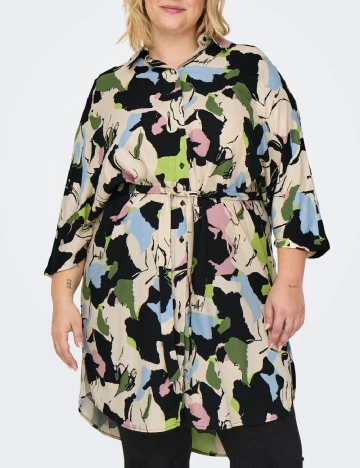 Rochie scurta Only Carmakoma, mix culori