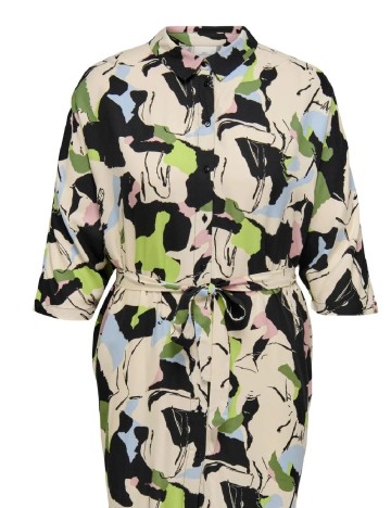 Rochie scurta Only Carmakoma, mix culori