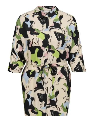 Rochie scurta Only Carmakoma, mix culori