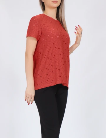 Tricou Jacqueline de Yong, caramiziu