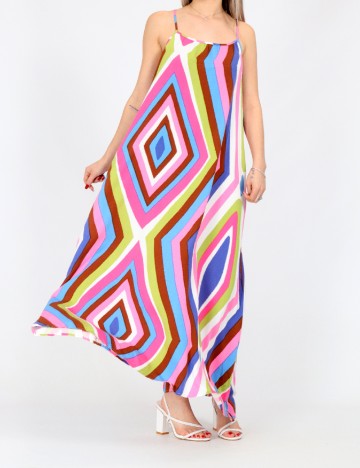Rochie lunga Only, mix culori