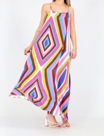 Rochie lunga Only, mix culori