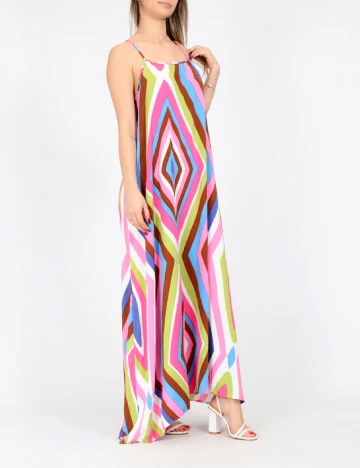 Rochie lunga Only, mix culori