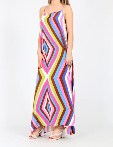 Rochie lunga Only, mix culori