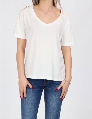 Tricou Jacqueline de Yong, alb